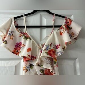 Floral spring/summer Romper, size medium